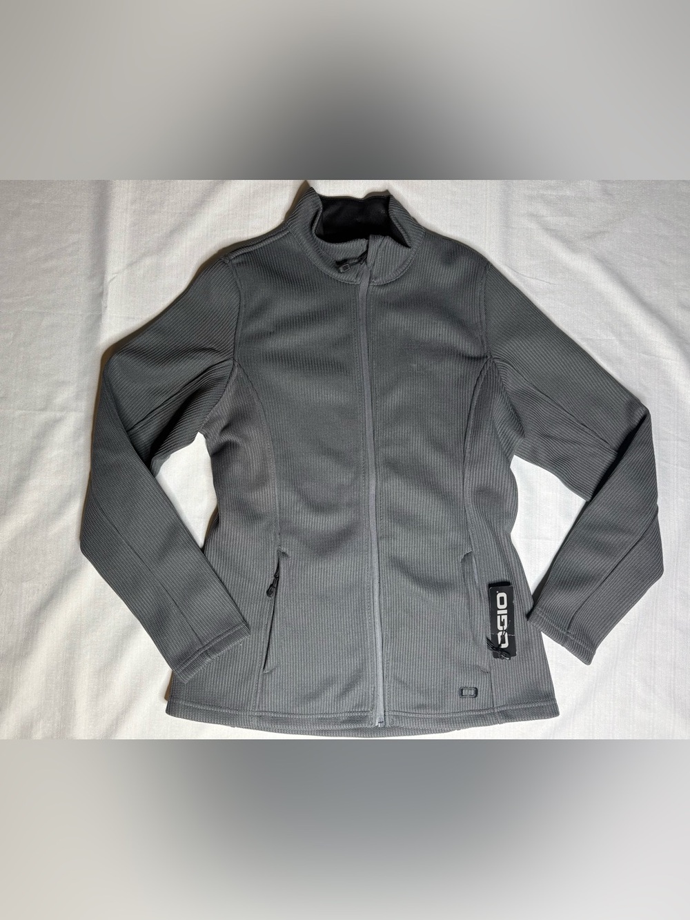 OGIO Women’s Grit Full Zip Fleece Jacket  Gray Size Medium New With Tags